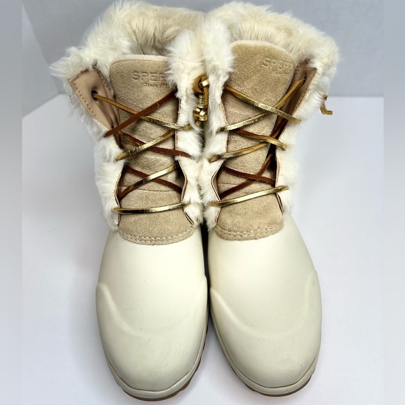 Sperry Womens Maritime Repel Suede Waterproof Side Zip Boots 84000 Sz 9.5M Nice! - Picture 4 of 11